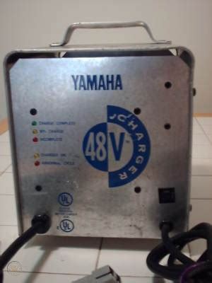 The vehicle must be off before charging can take place. . Yamaha 48 volt golf cart charger model scr481717